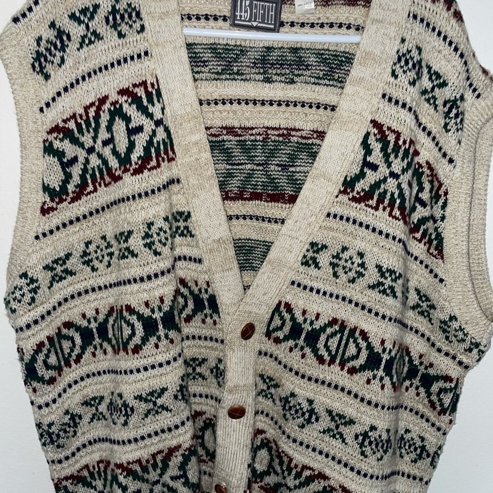 445 FITH 4X large acrylic Sweater Vest BIG & TAll Free Shipping